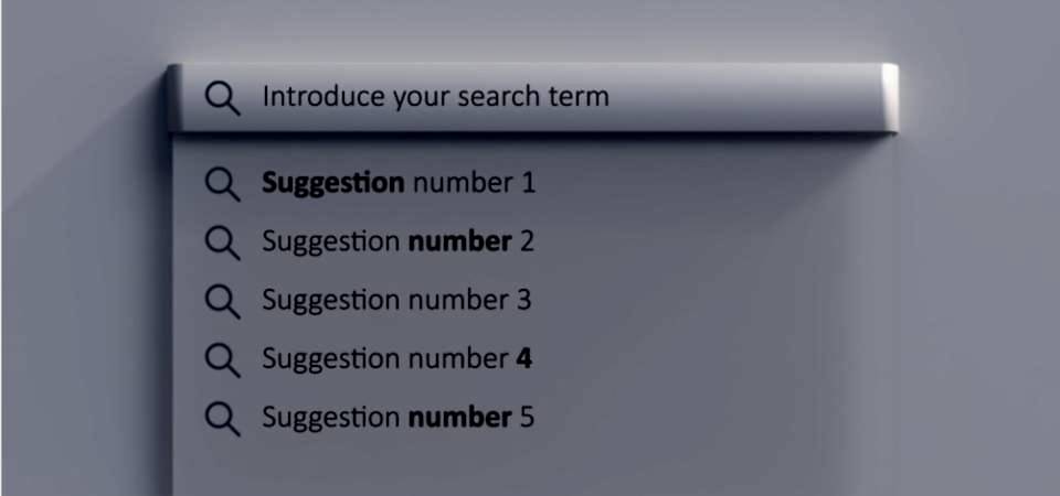 Google Sıralama sayfalarında suggestion number 1,suggestion number 2, suggestion number 3, suggestion number 4, suggestion number 5 bulunur.