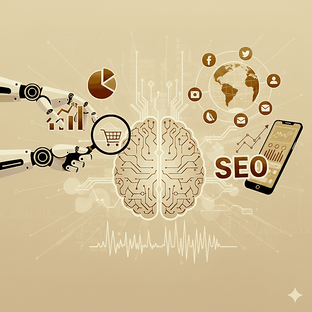 Yapay zeka pazarlama görseli